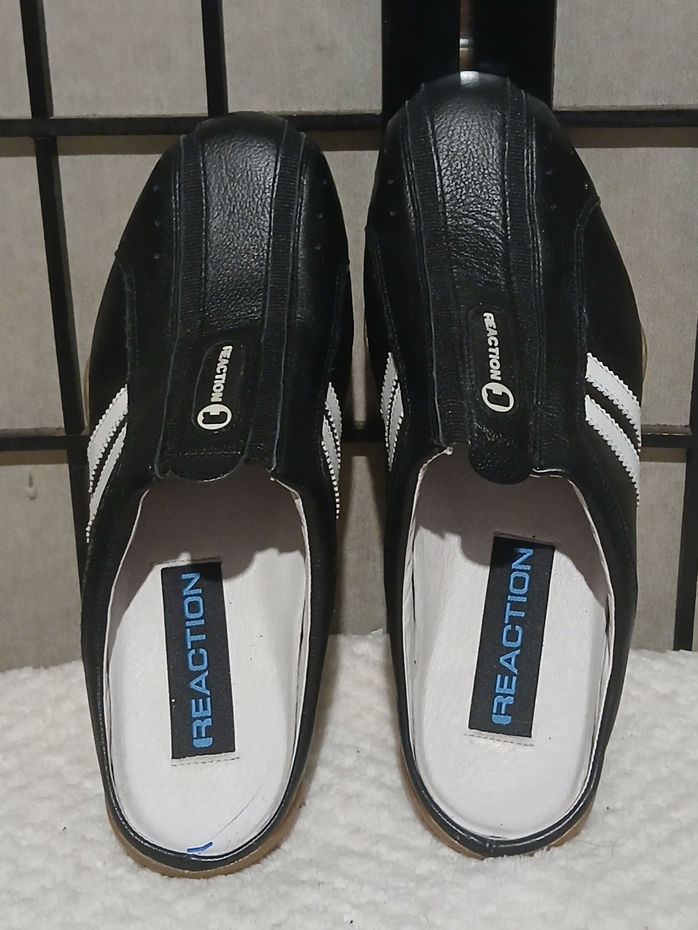 Womens Slip-On Athletic Shoes in Black and White